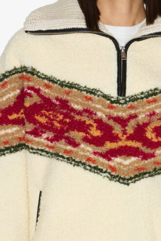 Abrigo con cuello con cremallera estilo shearling Marner