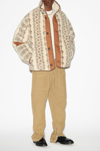 Abrigo reversible estampado estilo shearling Madeo