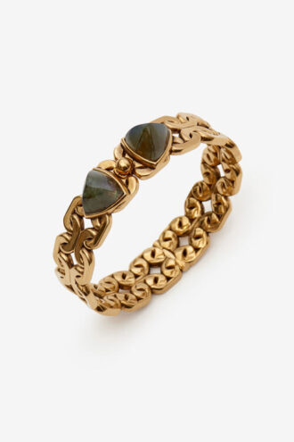Alegre pulsera tipo esclava elaborada