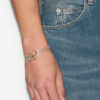 Anillo Dancing Man Pulsera de cadena y anillos