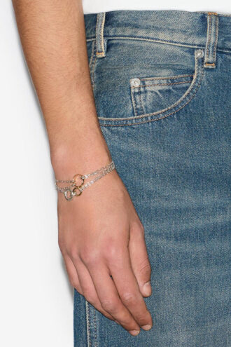 Anillo Dancing Man Pulsera de cadena y anillos