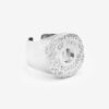 Anillo de latón chapado en plata Desir Man Anillo de latón chapado en plata Desir Man
