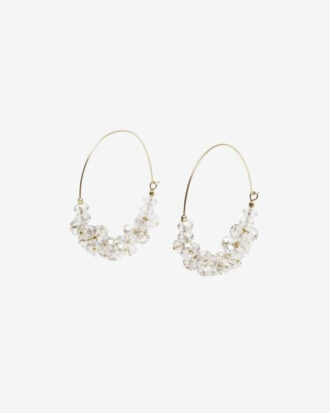 Aretes de aro dorados Polly