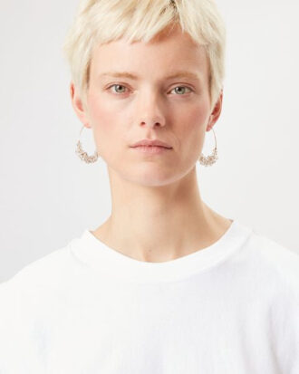 Aretes de aro dorados Polly