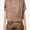 Blusa Azalea de jacquard de seda con estampado floral Blusa Azalea de jacquard de seda con estampado floral