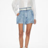 Blusa con volantes Pamiala en voile de algodón liso Blusa con volantes Pamiala en voile de algodón liso