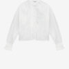 Blusa con volantes Pamiala en voile de algodón liso Blusa con volantes Pamiala en voile de algodón liso