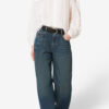 Blusa de algodón fruncida Christa Blusa de algodón fruncida Christa