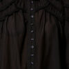 Blusa de algodón fruncida Christa Blusa de algodón fruncida Christa
