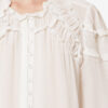 Blusa de algodón fruncida Christa Blusa de algodón fruncida Christa