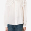 Blusa de algodón fruncida Christa Blusa de algodón fruncida Christa