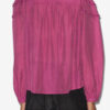 Blusa de algodón fruncida Christa Blusa de algodón fruncida Christa