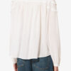 Blusa de algodón fruncida Christa Blusa de algodón fruncida Christa