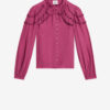 Blusa de algodón fruncida Christa Blusa de algodón fruncida Christa