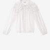Blusa de algodón fruncida Christa Blusa de algodón fruncida Christa
