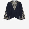 Blusa de crepé bordada Falonne Blusa de crepé bordada Falonne