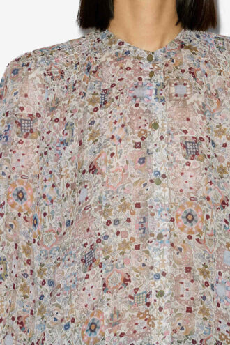 Blusa de crepé estampada Noeline Blusa de crepé estampada Noeline