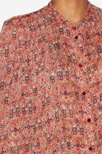 Blusa de crepé estampada Noeline Blusa de crepé estampada Noeline
