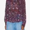 Blusa de crepé estampada Noeline Blusa de crepé estampada Noeline