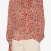 Blusa de crepé estampada Noeline Blusa de crepé estampada Noeline
