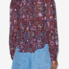 Blusa de crepé estampada Noeline Blusa de crepé estampada Noeline