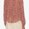 Blusa de crepé estampada Noeline Blusa de crepé estampada Noeline