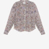 Blusa de crepé estampada Noeline Blusa de crepé estampada Noeline