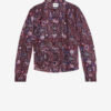 Blusa de crepé estampada Noeline Blusa de crepé estampada Noeline