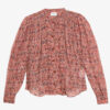 Blusa de crepé estampada Noeline Blusa de crepé estampada Noeline