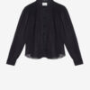 Blusa de crepé estampada Noeline Blusa de crepé estampada Noeline