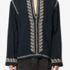Blusa de gasa de algodón bordada Cizalie Blusa de gasa de algodón bordada Cizalie