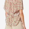 Blusa de muselina estampada de manga corta Neslya Blusa de muselina estampada de manga corta Neslya