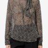 Blusa de muselina estampada Leona Blusa de muselina estampada Leona