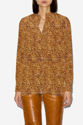 Blusa de seda estampada Sima Blusa de seda estampada Sima