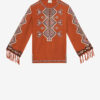 Blusa de seda Matka bordada Zelda Blusa de seda Matka bordada Zelda
