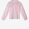 Blusa de voile de algodón con volantes Christa Blusa de voile de algodón con volantes Christa