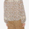 Blusa de voile de algodón estampada Gayle