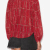 Blusa de voile de algodón estampada y fruncida Salika Blusa de voile de algodón estampada y fruncida Salika
