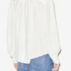 Blusa Estela en crepé liso con bordado inglés Blusa Estela en crepé liso con bordado inglés