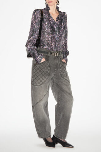 Blusa fluida estampada Lamia Blusa fluida estampada Lamia