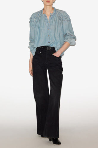 Blusa fruncida de cambray Milya