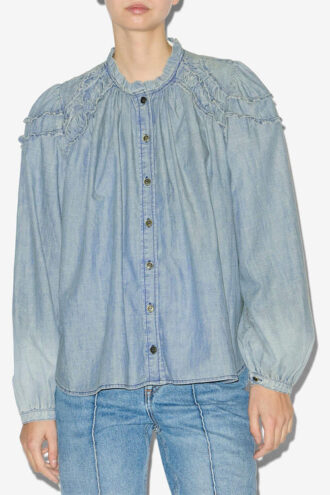 Blusa fruncida de cambray Milya