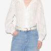 Blusa Gaia de voile de algodón liso Blusa Gaia de voile de algodón liso