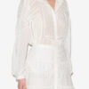 Blusa Gelma de voile de algodón liso y encaje Blusa Gelma de voile de algodón liso y encaje