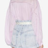 Blusa Gelma de voile de algodón liso y encaje Blusa Gelma de voile de algodón liso y encaje