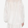 Blusa Gelma de voile de algodón liso y encaje Blusa Gelma de voile de algodón liso y encaje
