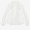 Blusa Gelma de voile de algodón liso y encaje Blusa Gelma de voile de algodón liso y encaje