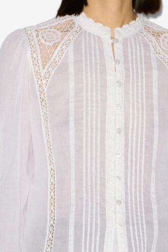Blusa Greicy de voile de algodón