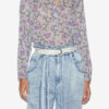 Blusa María de voile de algodón estampado Blusa María de voile de algodón estampado