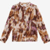 Blusa Maria de voile de algodón estampado Blusa Maria de voile de algodón estampado